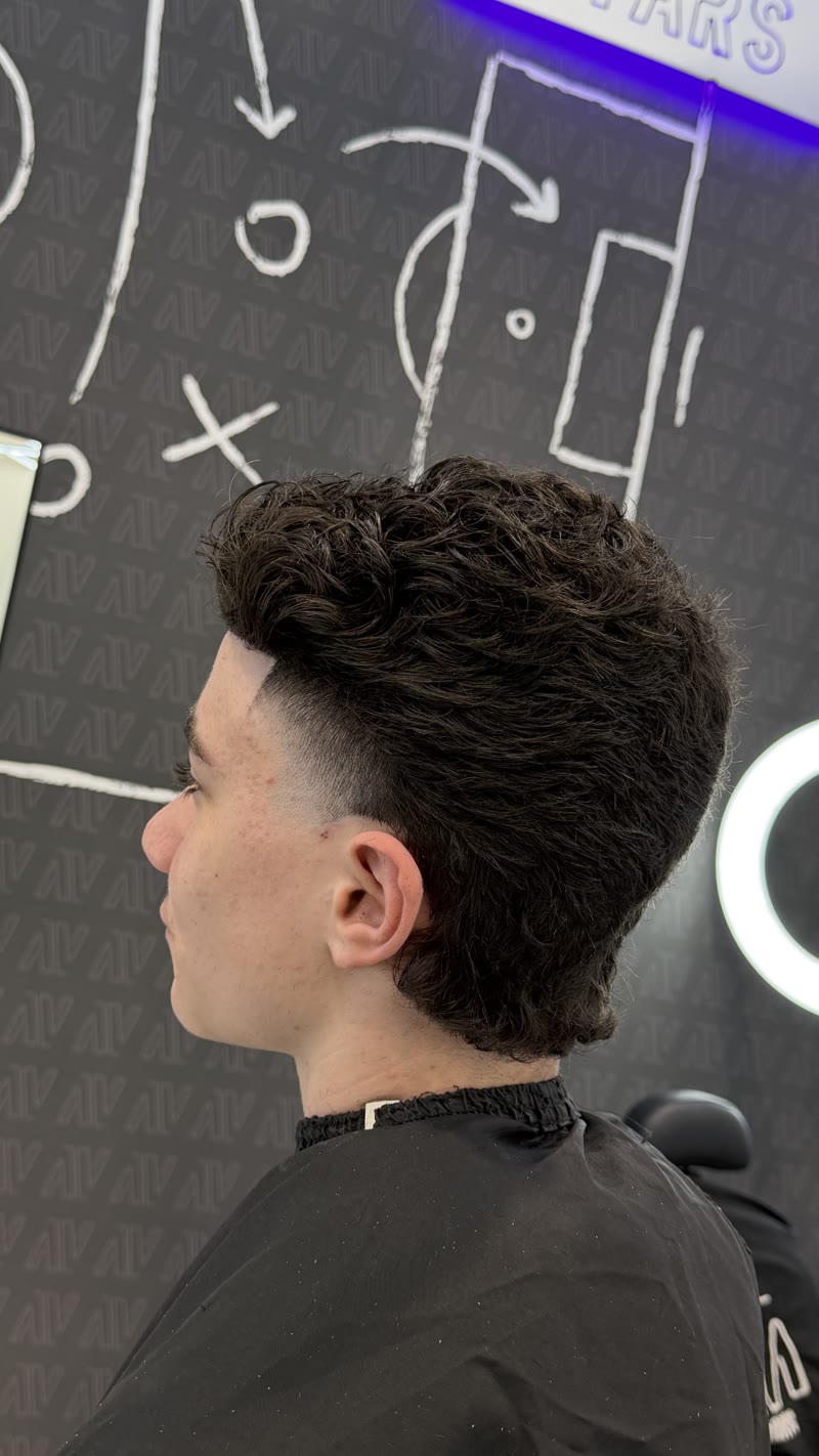 פייד מתולתל טקסטורה